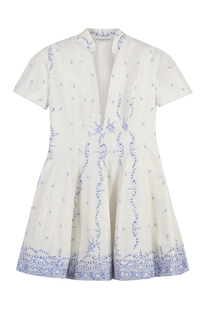 Philosophy Di Lorenzo Serafini Poplin Mini Dress