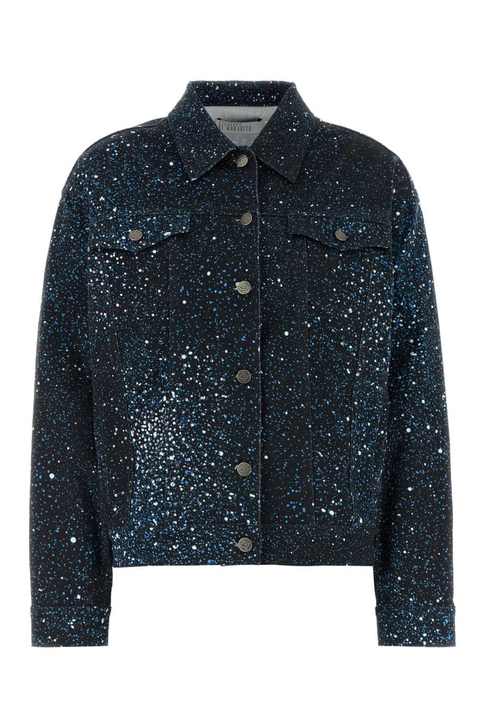 Giuseppe Di Morabito Printed Stretch Denim Jacket