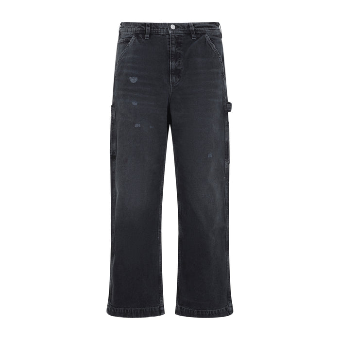 Enfants Riches Deprimes Washed Black Cotton Paint Pants
