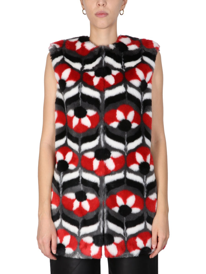 Boutique Moschino Faux Fur Vest