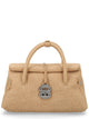 Zanellato Nude Polyester Leather Handbag