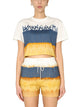 Alberta Ferreti Cropped Printed T-Shirt