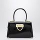 Ferragamo Black Iconic Top Handle Bag