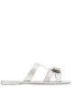 Ferragamo Metallic Rubber Vara Bow Sandal