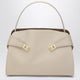 Ferragamo Ivory And Ochre Leather Hug Soft L Handbag