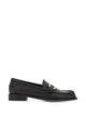 Ferragamo Black Leather Maryan Soft Loafers