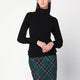 Moschino Couture Black Turtleneck Sweater With Crossed Details