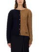 Moschino Couture Twotone Alpaca Blend Cardigan