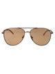 Giorgio Armani Matte Brown Steel Sunglasses