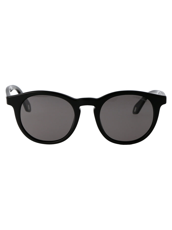 Giorgio Armani Black Acetate Sunglasses