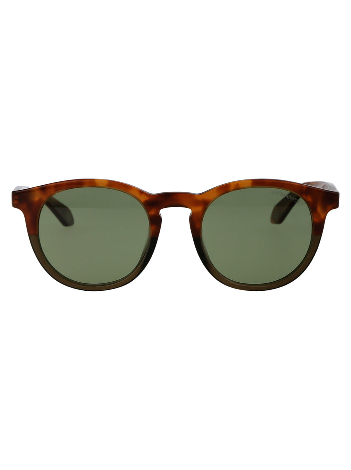 Giorgio Armani Havana Red Acetate Sunglasses