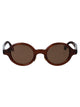 Giorgio Armani Transparent Brown Acetate Sunglasses