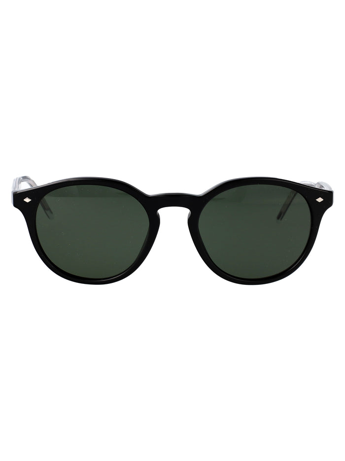 Giorgio Armani Black Acetate Sunglasses