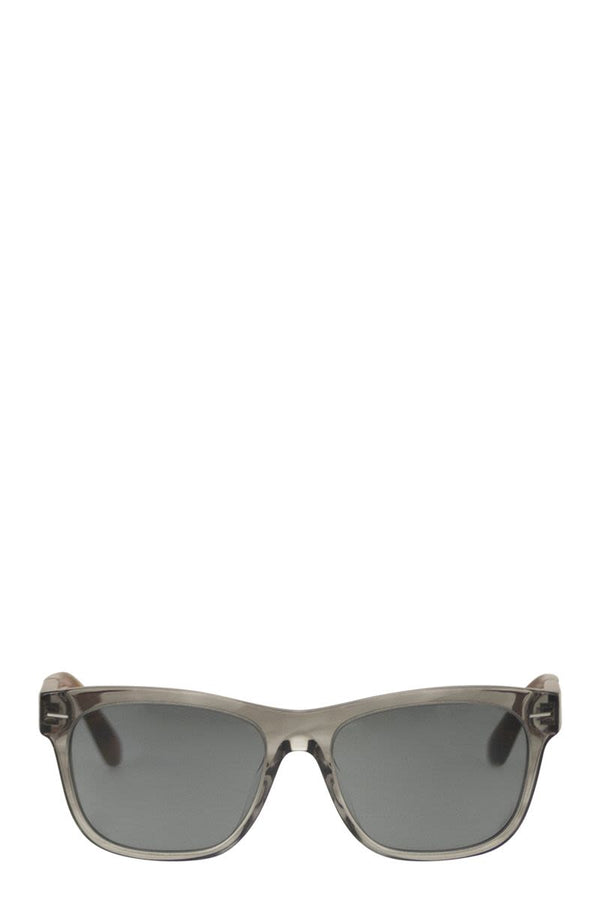 Brunello Cucinelli Two-Tone Acetate Sunglasses With Crystal Lenses