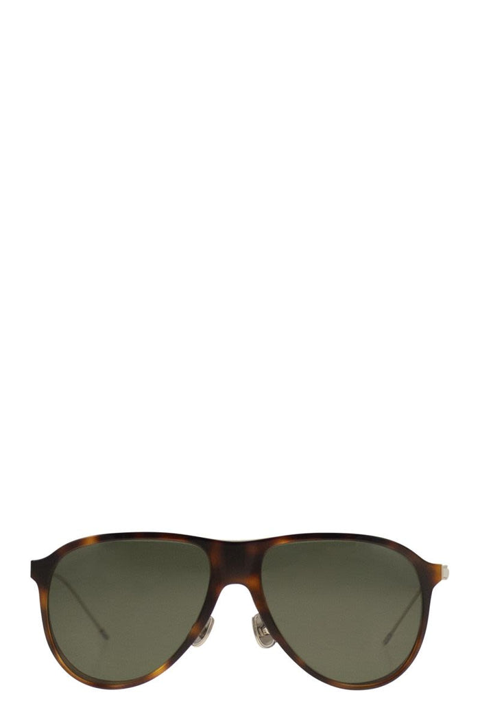 Brunello Cucinelli Sartorial Sunset Acetate And Titanium Sunglasses With Polarised Lenses