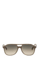 Brunello Cucinelli Acetate Sunglasses With Shaped Bridge And Crystal Lenses