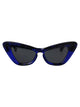 Burberry Check Blue Acetate Sunglasses
