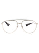 Dolce & Gabbana Silver Metal Optical Glasses