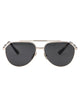 Dolce & Gabbana Matte Silver Metal Sunglasses