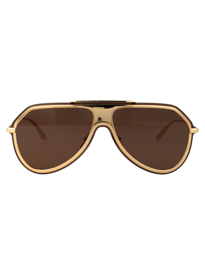 Dolce & Gabbana Gold Metal Sunglasses