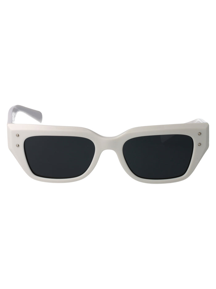 Dolce & Gabbana White Acetate Sunglasses