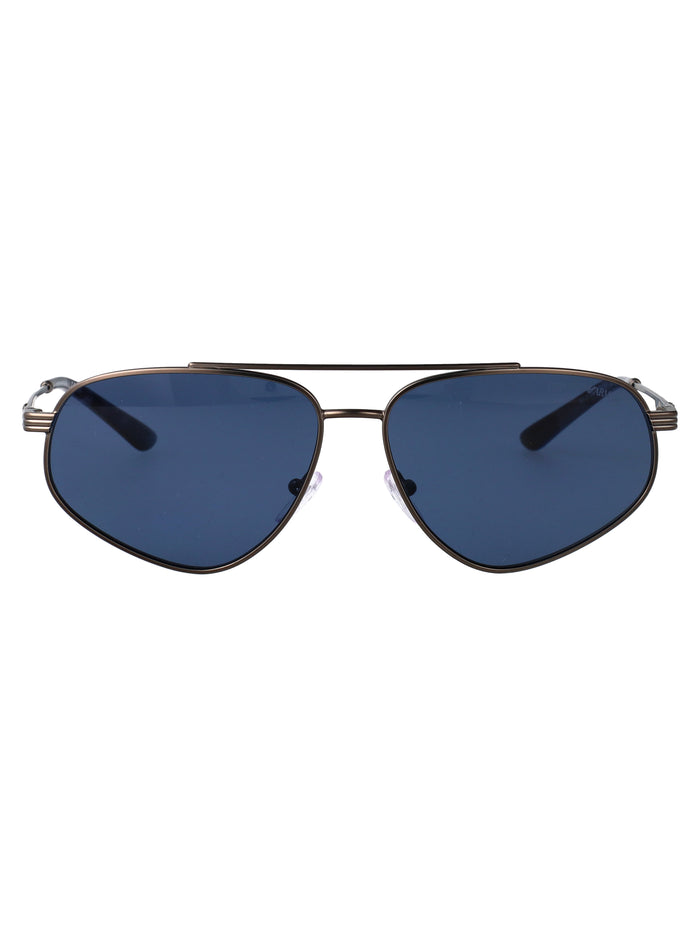 Emporio Armani Gunmetal Opaco Metal Sunglasses