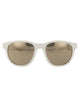 Emporio Armani Matte White Injected Sunglasses