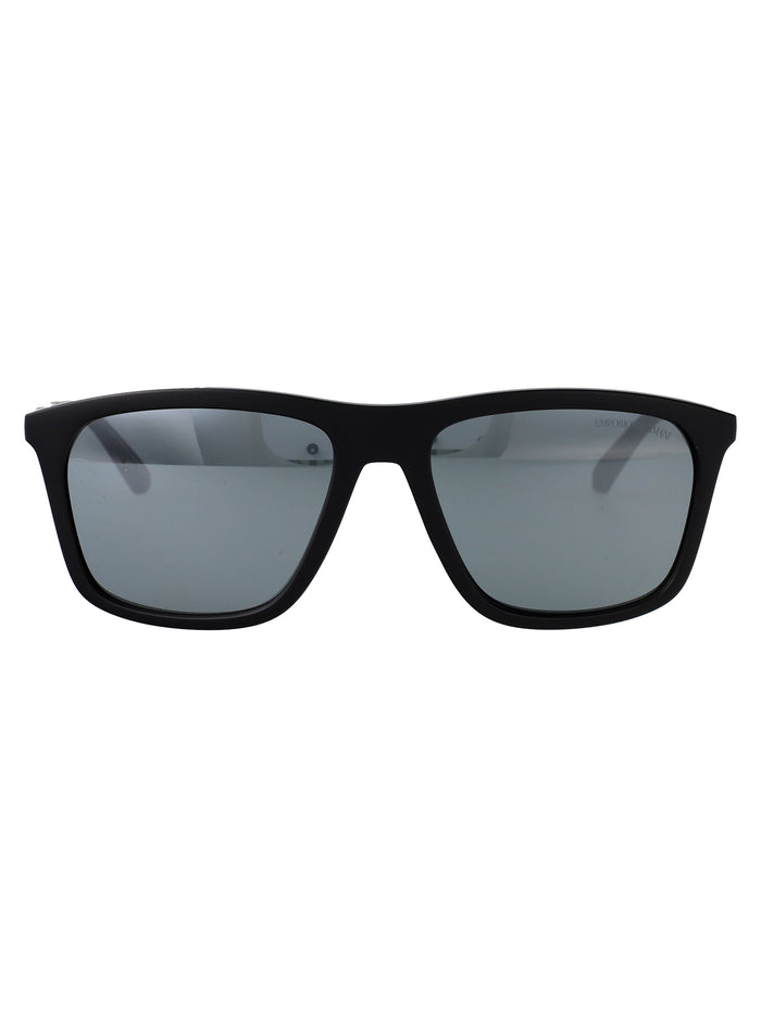Emporio Armani Black Acetate Sunglasses
