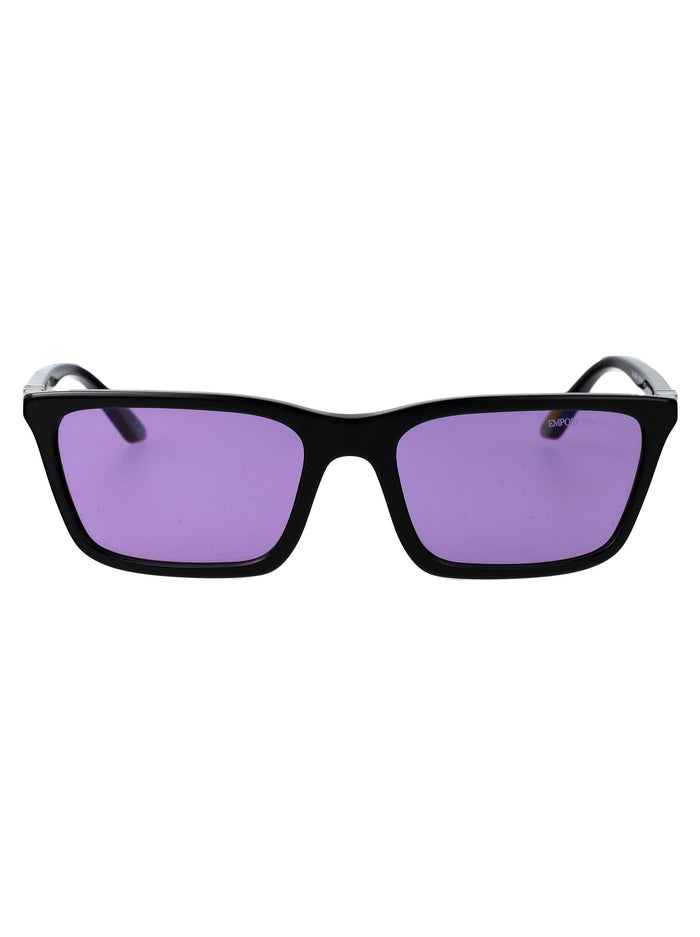 Emporio Armani Black Acetate Sunglasses