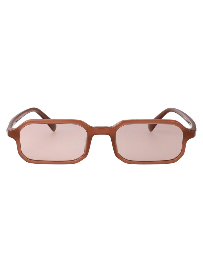 Emporio Armani Opalino Lucido Marrone Chiaro Acetate Sunglasses