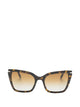 Emporio Armani Brown Acetate Sunglasses