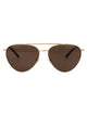 Jimmy Choo Steel Pale Gold Sunglasses