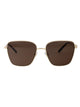 Jimmy Choo Oro Pallido Metal Sunglasses