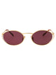 Miu Miu Oro Metal Sunglasses