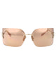 Miu Miu Oro Pallido Metal Sunglasses