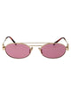 Miu Miu Oro Pallido Metal Sunglasses