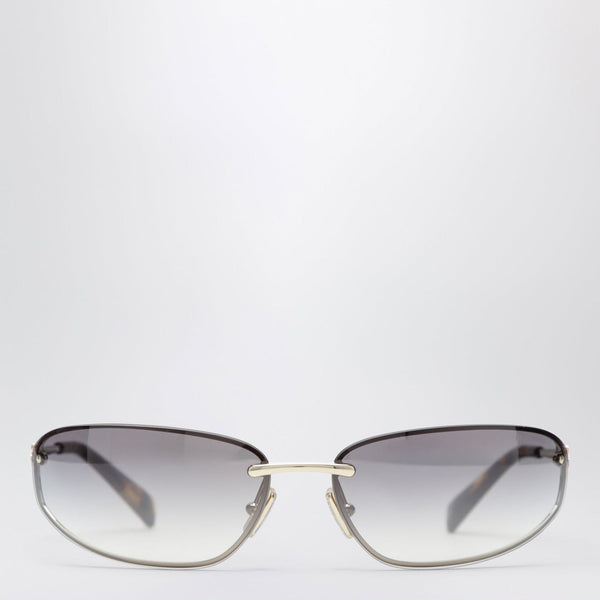 Miu Miu Miu Nocturne Sunglasses In Light Gold Metal
