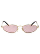Miu Miu Oro Pallido Metal Sunglasses