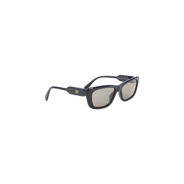 Miu Miu Black Acetate Singlasses