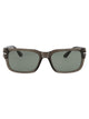 Persol Transparent Taupe Gray Acetate Sunglasses