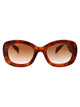 Prada Acetate Cognac Tortoise Sunglasses