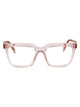 Prada Transparent Peach Acetate Optical