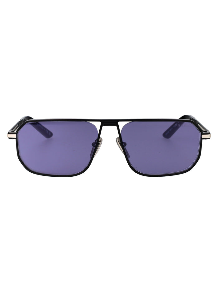 Prada Matte Black Metal Sunglasses