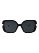 Swarovski Black Acetate Sunglasses
