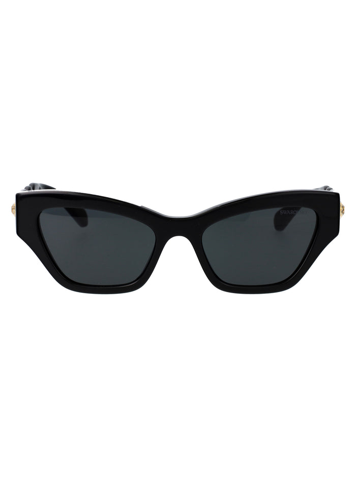 Swarovski Black Acetate Sunglasses