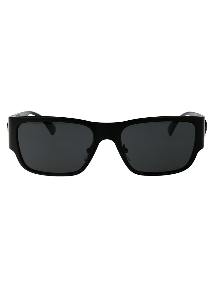 Versace Matte Black Metal Sunglasses