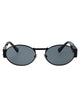 Versace Matte Black Steel Sunglasses