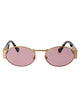 Versace Matte Gold Metal Sunglasses