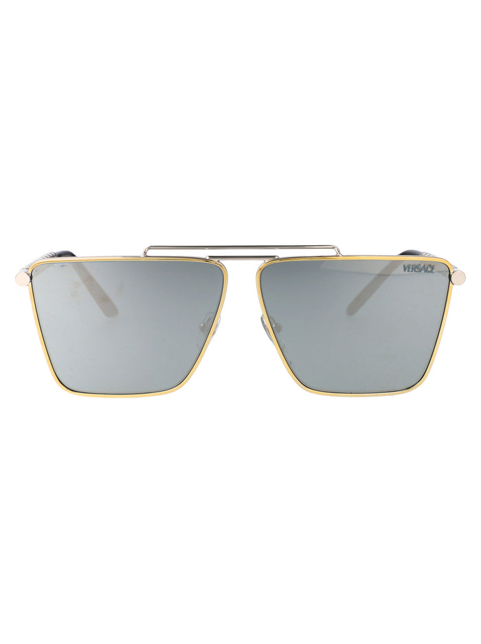 Versace Gold/Silver Metal Sunglasses