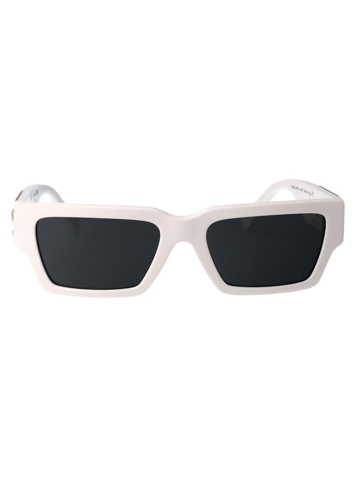 Versace White Acetate Sunglasses